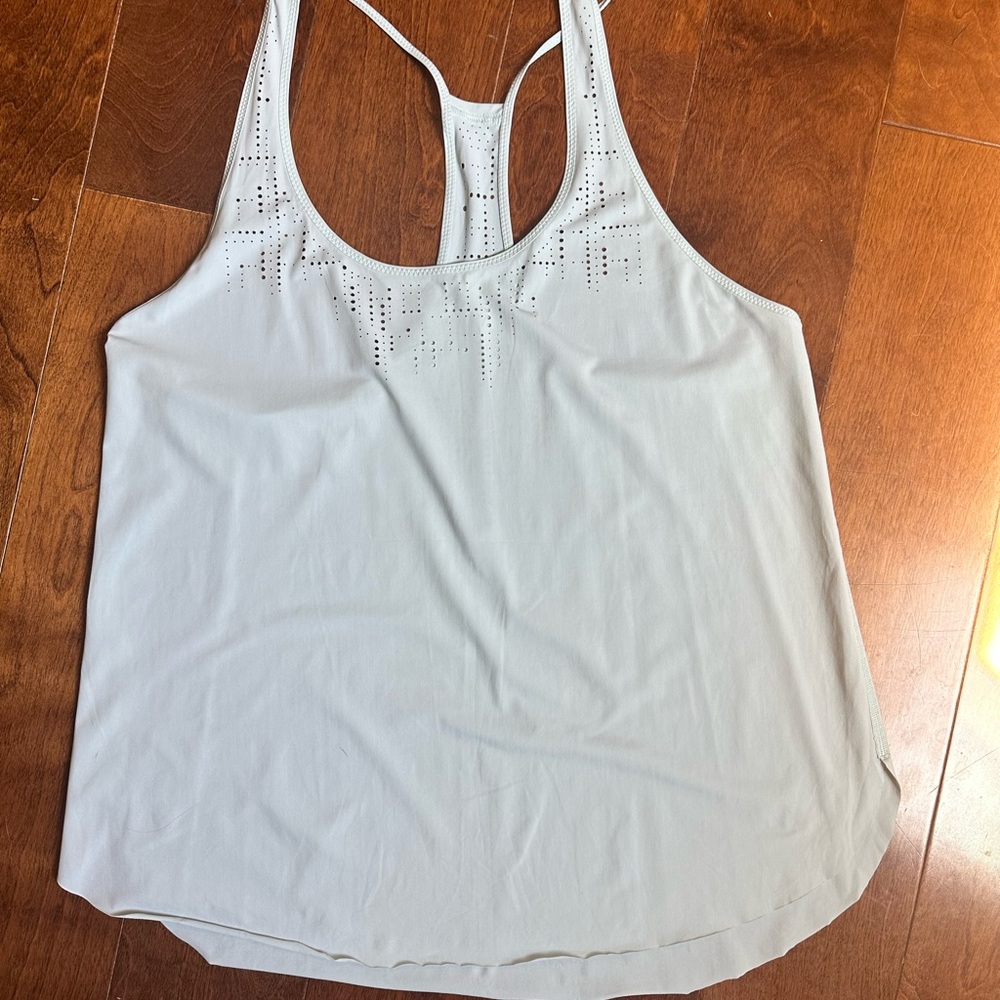 Lululemon Athletica Blue Sleeveless Backless Tank Top